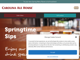 'carolinaalehouse.com' screenshot