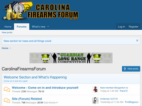'carolinafirearmsforum.com' screenshot