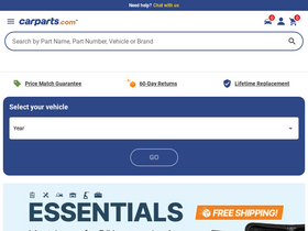'carparts.com' screenshot