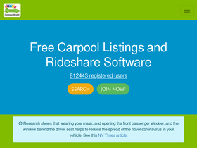 'carpoolworld.com' screenshot