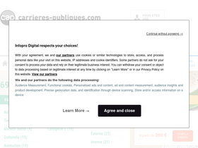 'carrieres-publiques.com' screenshot
