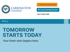 'carrington.edu' screenshot