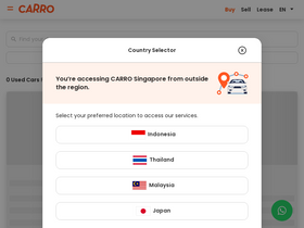'carro.sg' screenshot