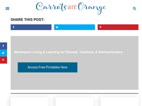 'carrotsareorange.com' screenshot
