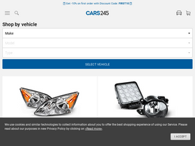 'cars245.com' screenshot