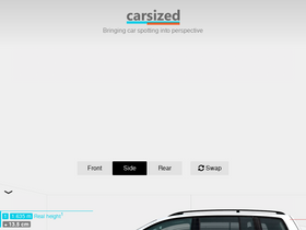 'carsized.com' screenshot