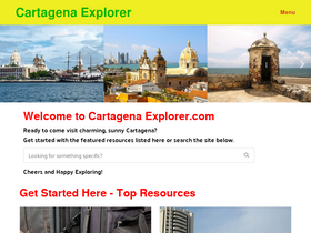 'cartagenaexplorer.com' screenshot