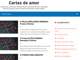 'cartas-de-amor.org' screenshot