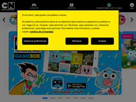 'cartoonnetwork.es' screenshot