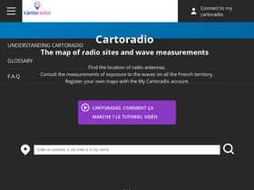 'cartoradio.fr' screenshot