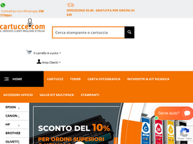 'cartucce.com' screenshot