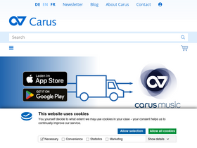 'carus-verlag.com' screenshot