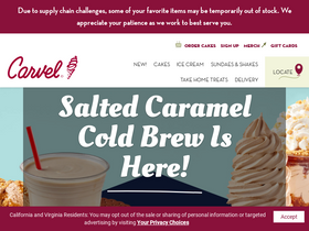 'carvel.com' screenshot