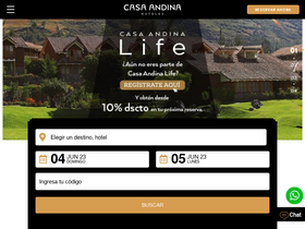 'casa-andina.com' screenshot
