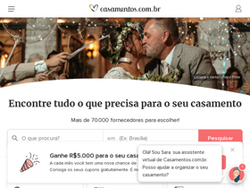'casamentos.com.br' screenshot
