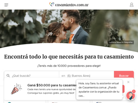 'casamientos.com.ar' screenshot