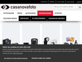 'casanovafoto.com' screenshot