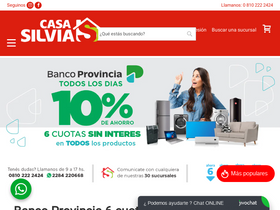 'casasilvia.com' screenshot