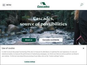 'cascades.com' screenshot