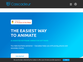 'cascadeur.com' screenshot