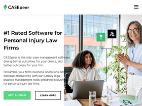 'casepeer.com' screenshot