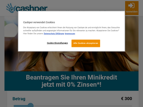 'cashper.de' screenshot