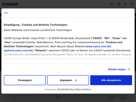 'casio-europe.com' screenshot