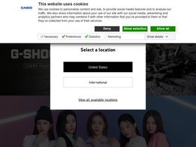 'casio-intl.com' screenshot