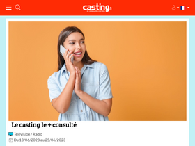 'casting.fr' screenshot
