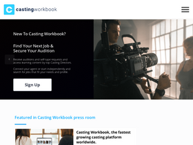'castingworkbook.com' screenshot
