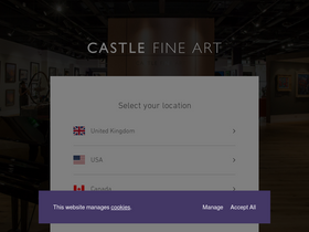 'castlefineart.com' screenshot