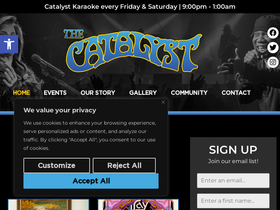 'catalystclub.com' screenshot