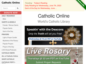 'catholic.org' screenshot