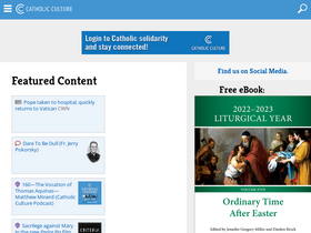 'catholicculture.org' screenshot