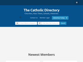 'catholicdirectory.com' screenshot