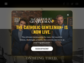 'catholicgentleman.com' screenshot