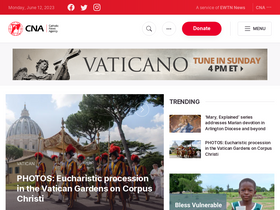 'catholicnewsagency.com' screenshot
