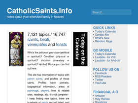 'catholicsaints.info' screenshot