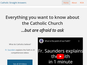 'catholicstraightanswers.com' screenshot