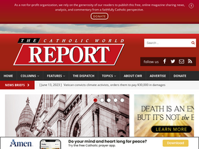 'catholicworldreport.com' screenshot
