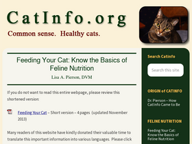 'catinfo.org' screenshot