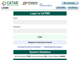 'catme.org' screenshot