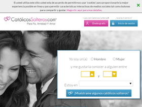 'catolicossolteros.com' screenshot