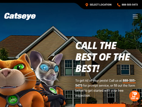 'catseyepest.com' screenshot