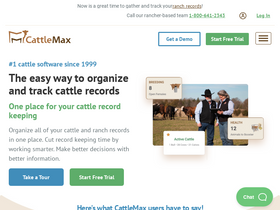 'cattlemax.com' screenshot