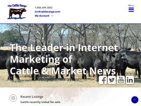 'cattlerange.com' screenshot