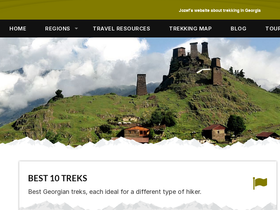 'caucasus-trekking.com' screenshot