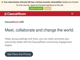 'caucusroom.com' screenshot