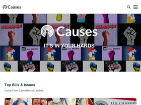 'causes.com' screenshot