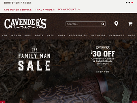 'cavenders.com' screenshot